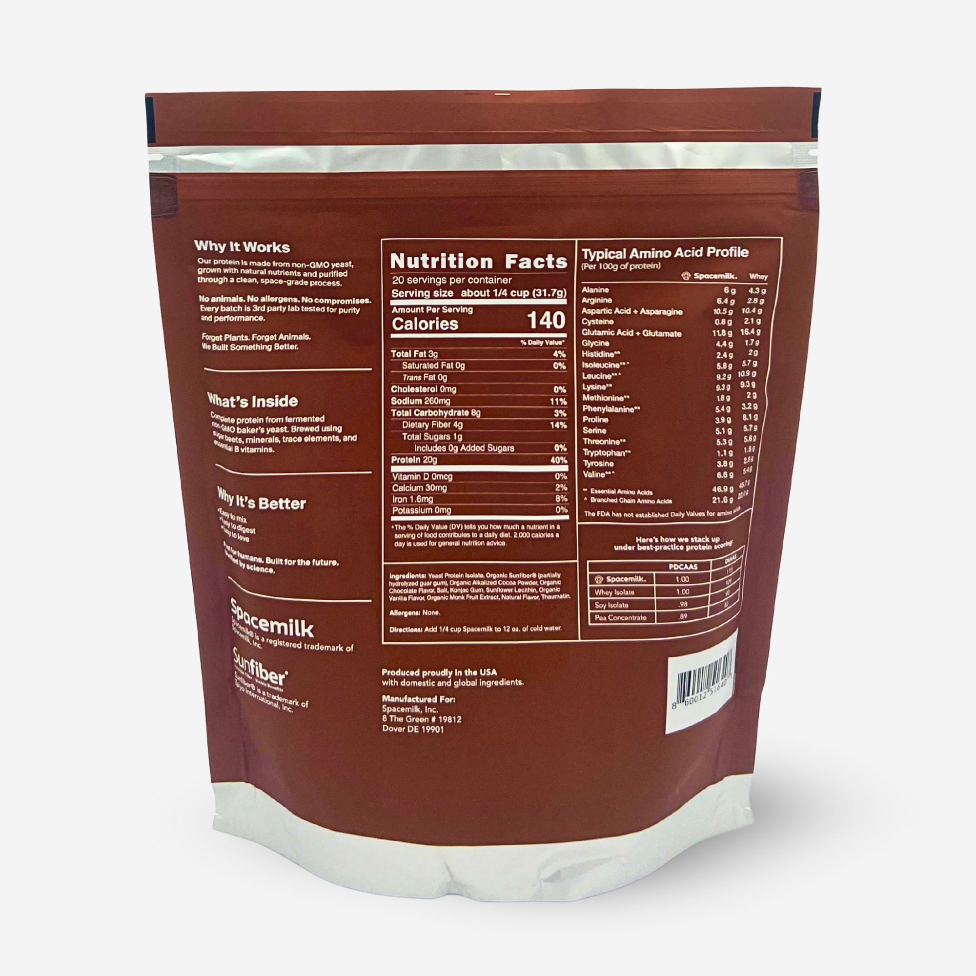Spacemilk Chocolate Back